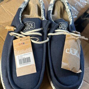 HEY DUDE WALLY BREAK STITCH NAVY 12